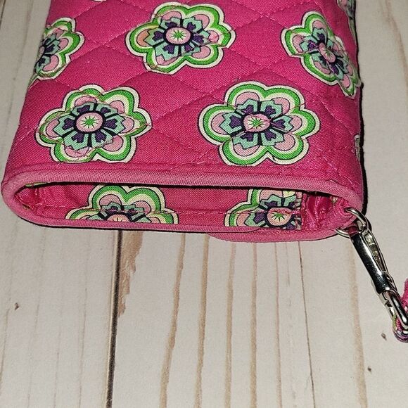 Vera Bradley Pink Floral Wristlet Wallet - Picture 6 of 7